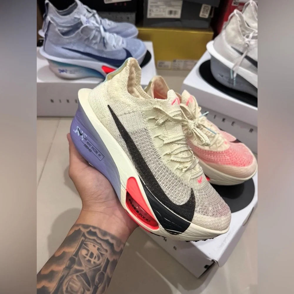 Nike Air Zoom 💅 Alphafly NEXT% 3 Coconut White Shoes FD8315-101 Wmns 7.5 8.5 9.5 - Picture 4 of 15